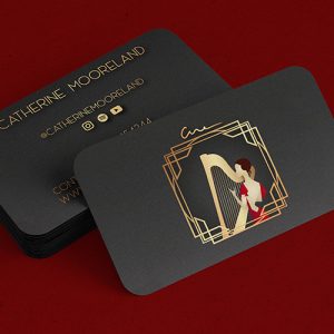 Visitekaartje van Inja Pater voor Catherine Mooreland