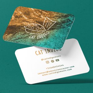 Visitekaartjes van Inja Pater voor CatIndigo